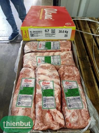 Thịt đầu thăn ngoại trâu Ấn Độ Allana 67 mã 67 KL 20kg